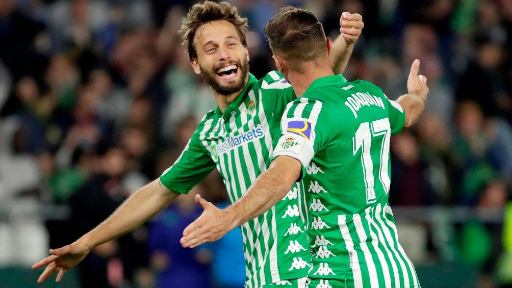 Betis en celebración de gol