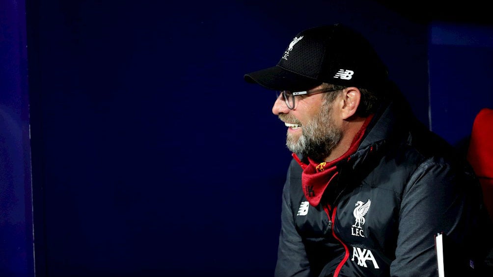 Jürgen Klopp durante un partido con Liverpool