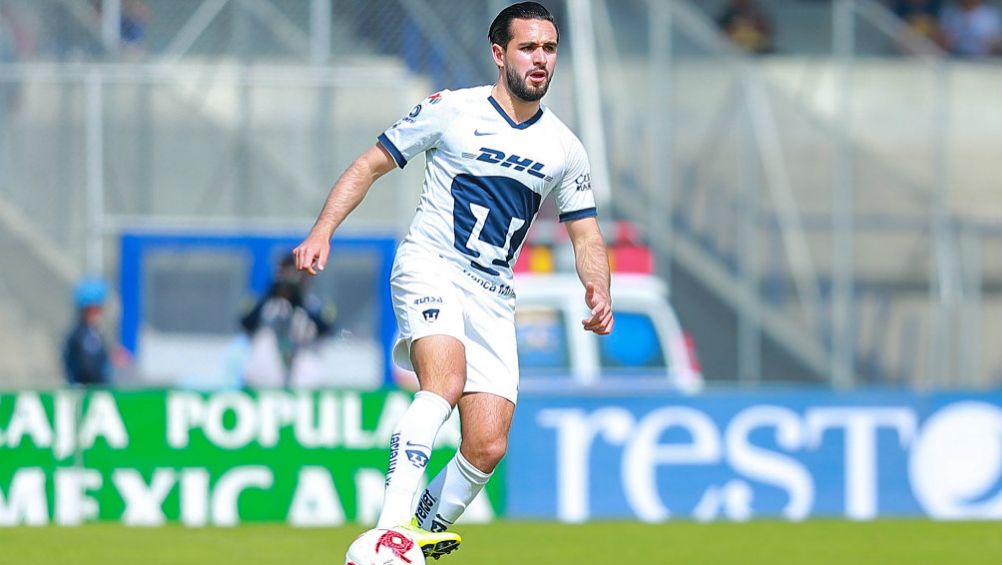 Quintana, en un partido de Pumas