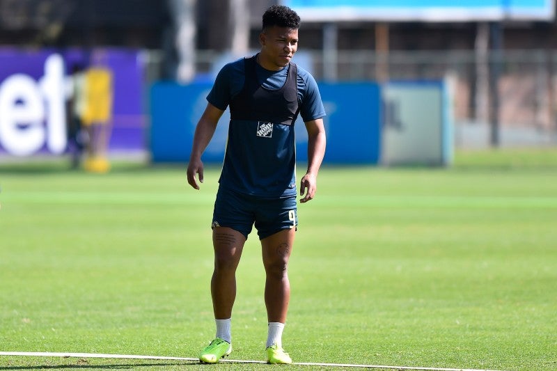 Martínez en entrenamiento