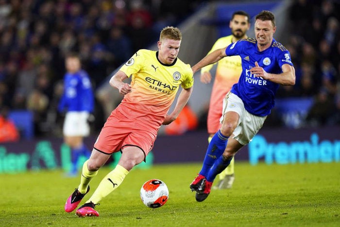 De Bruyne, en un partido del Manchester City