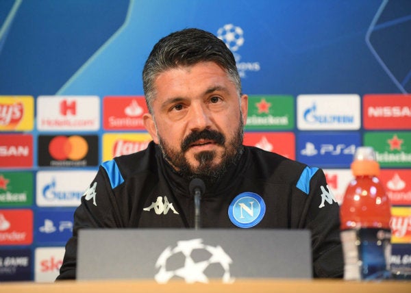 Genaro Gattuso, entrenador del Napoli, en conferencia de prensa