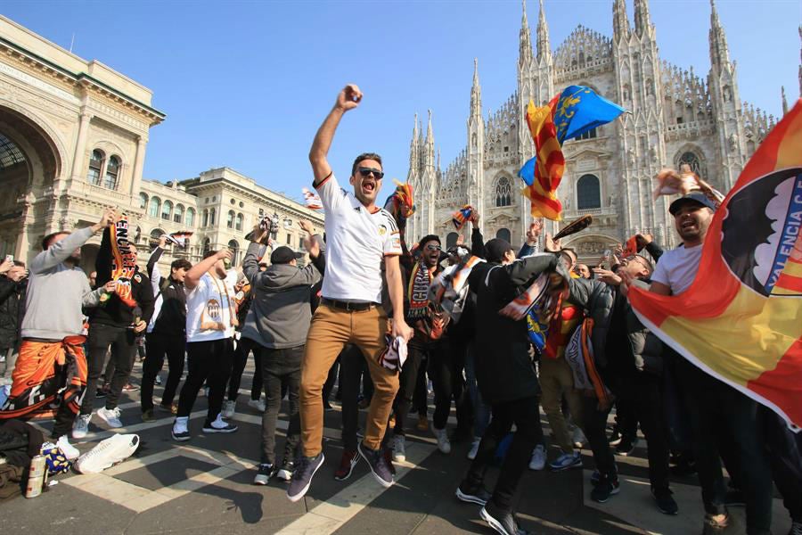 Aficionados del Valencia en Italia