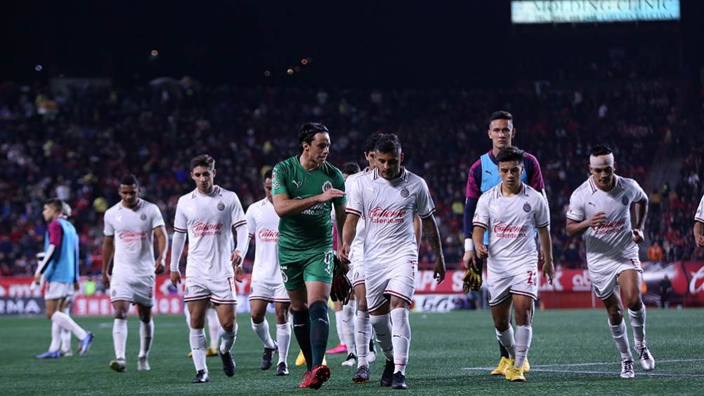 Jugadores de Chivas, después de un partido