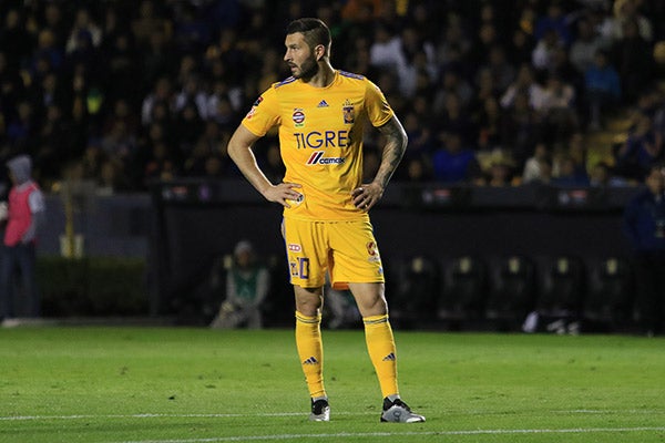 Gignac, durante el partido ante Alianza