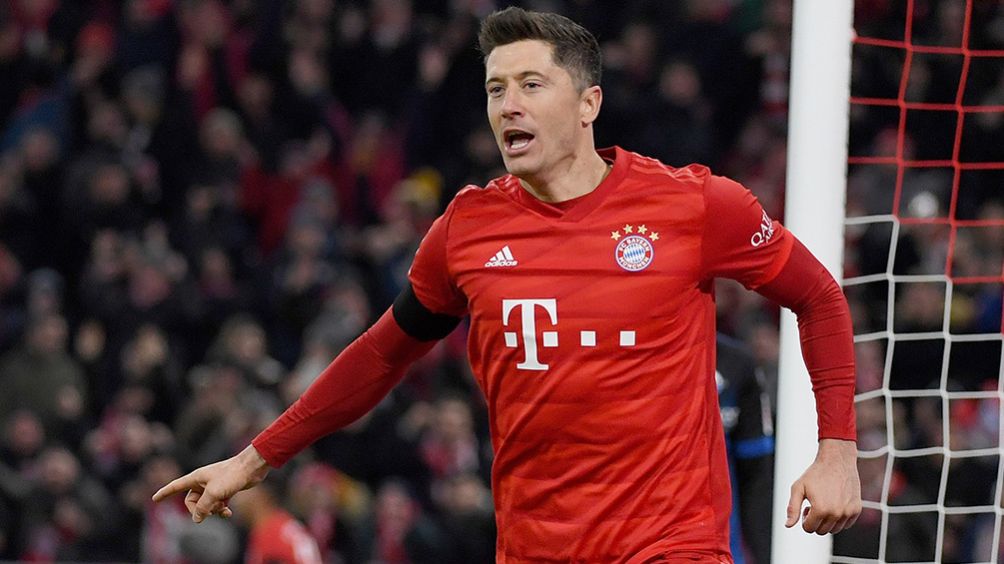 Robert Lewandowski, en un juego con el Bayern