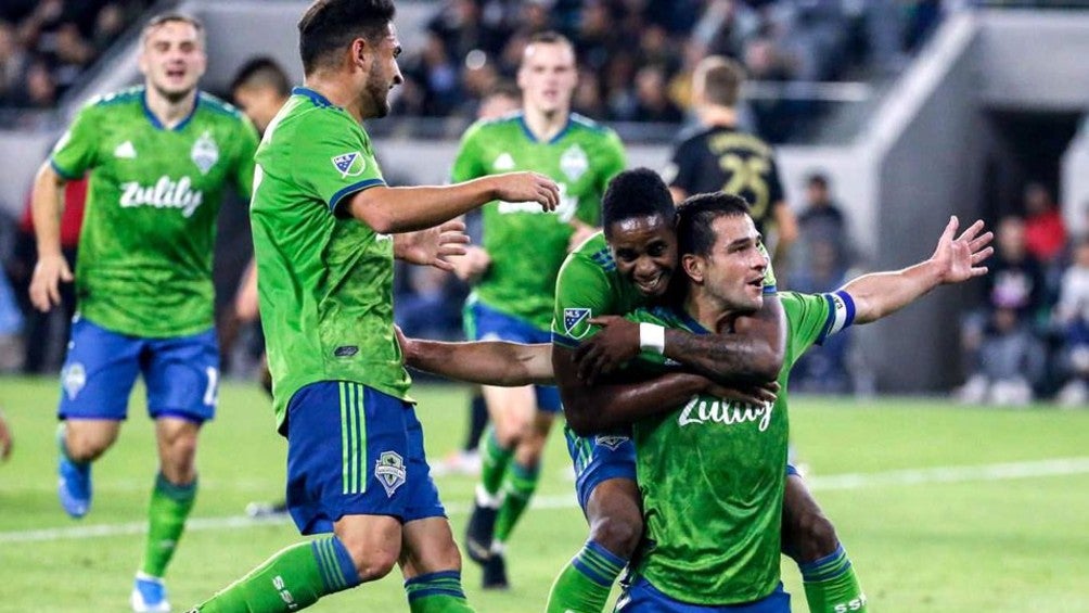 Seattle Sounder en festejo