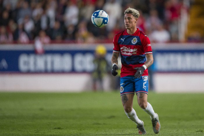 Calderón, en un partido de las Chivas