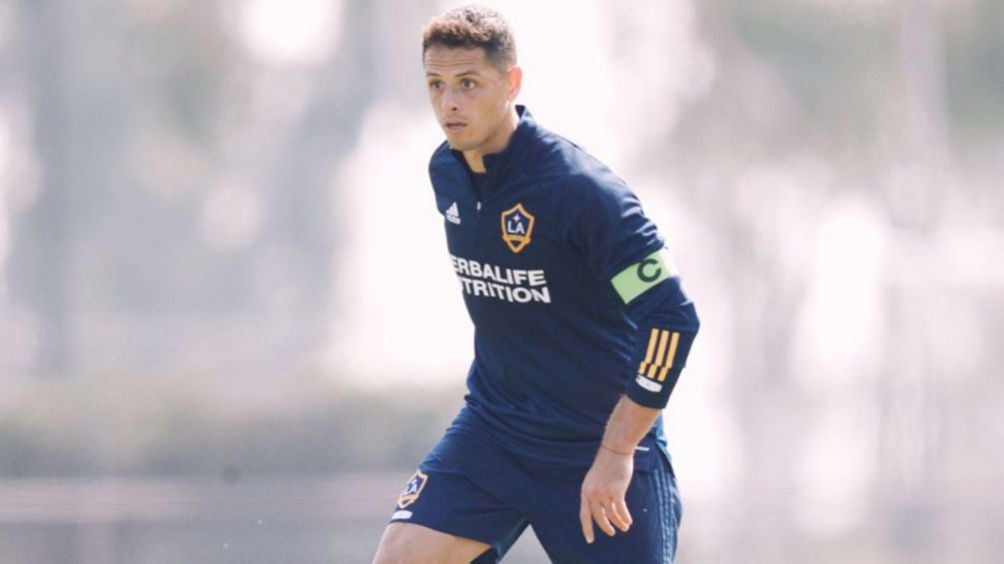 Chicharito en un juego del Galaxy