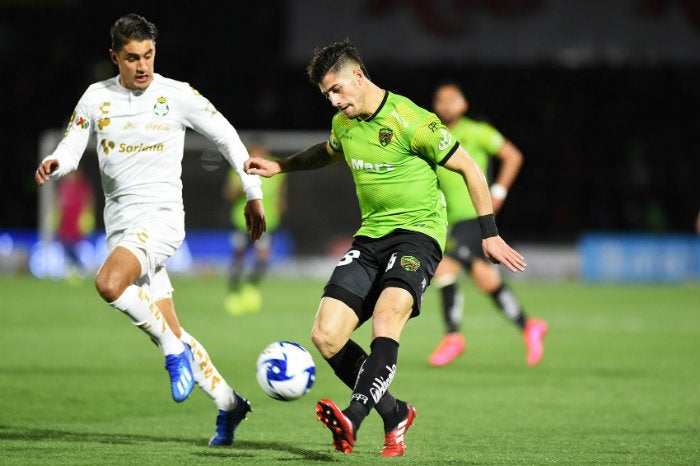 Sagal, en el partido ante Santos