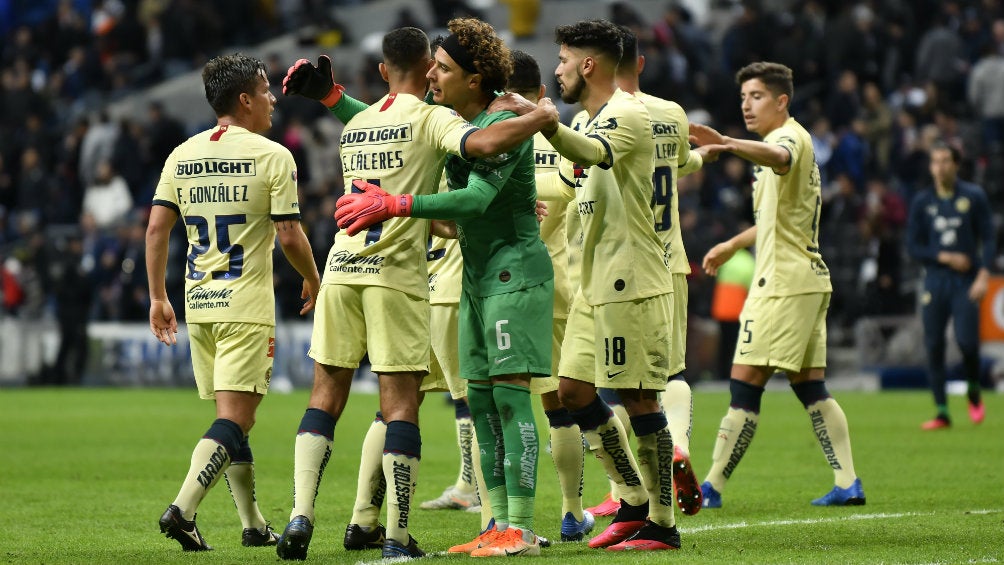 América en festejo de triunfo