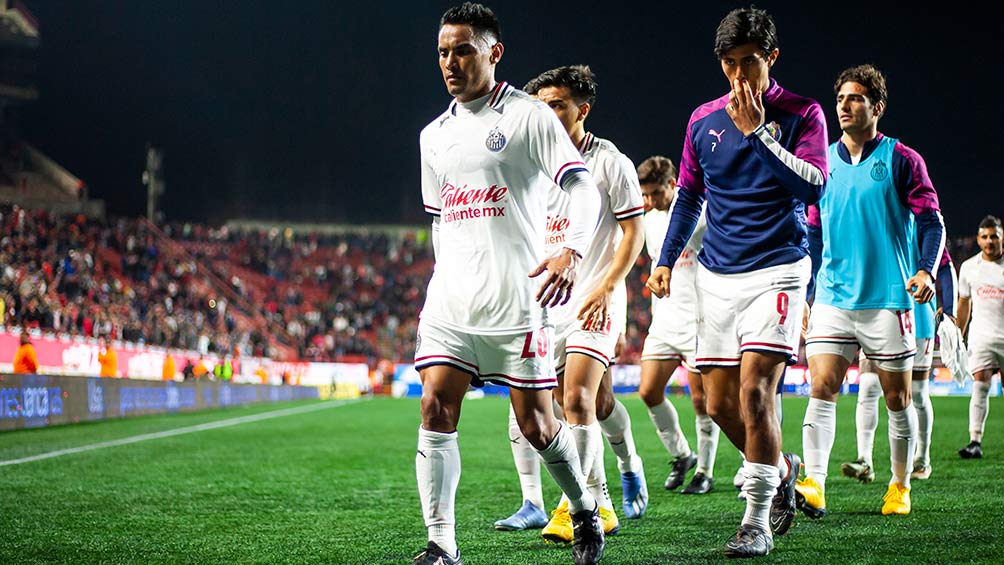 Jugadores de Chivas después de un partido