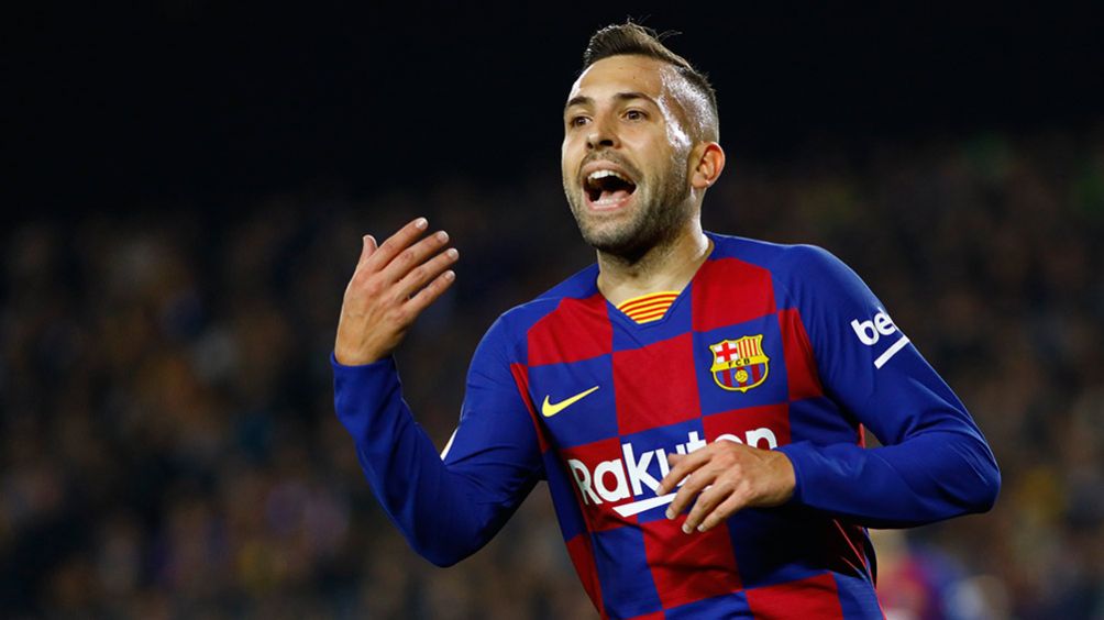 Jordi Alba, en un juego del Barcelona