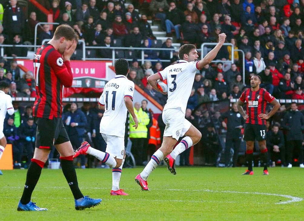 Alonso festeja su primer gol 