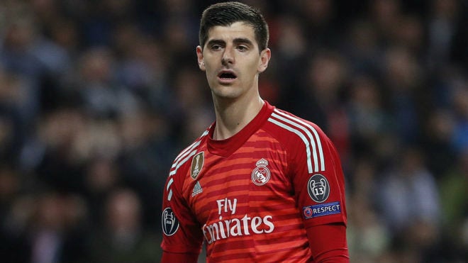 Courtois después de un partido con Real Madrid