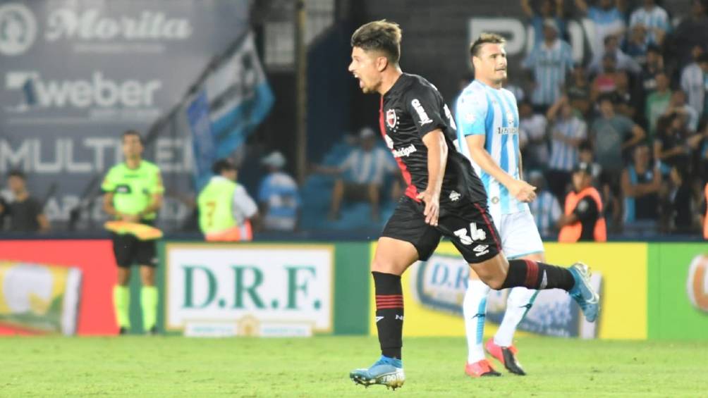 Sebastián Palacios celebra su gol ante Racing 