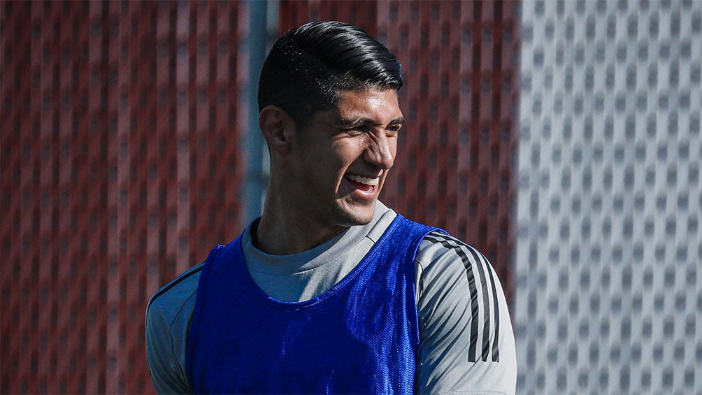 Alan Pulido en un entrenamiento con  Sporting de Kansas City