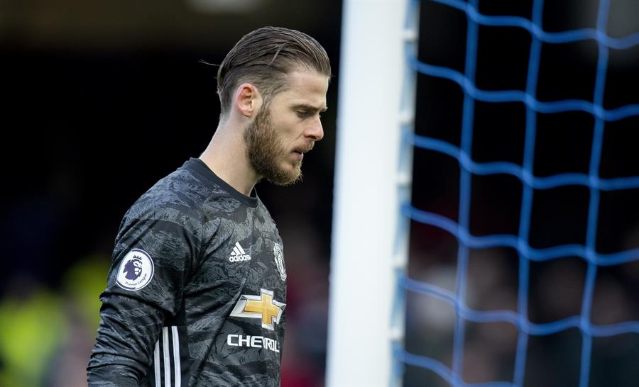 David de Gea, se lamenta tras error