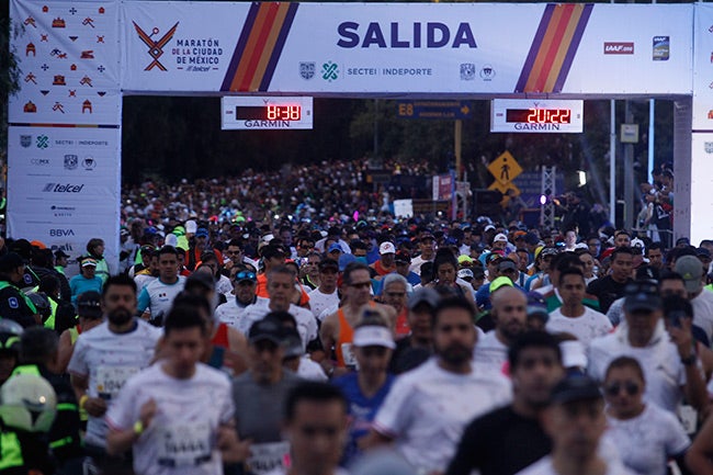 Corredores, en la última edición del Maratón de la CDMX