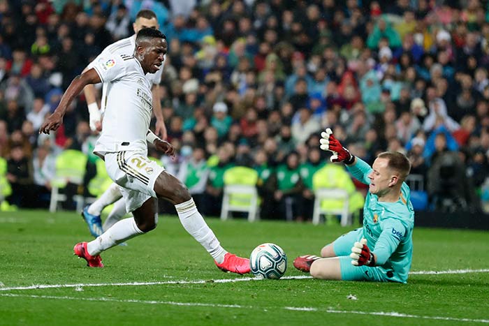 Vinicíus, durante el Clásico Español