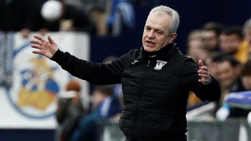 Javier Aguirre durante un partido del Leganés 