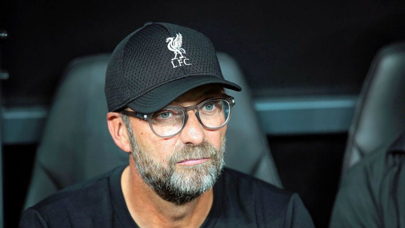 Klopp en partido con Liverpool