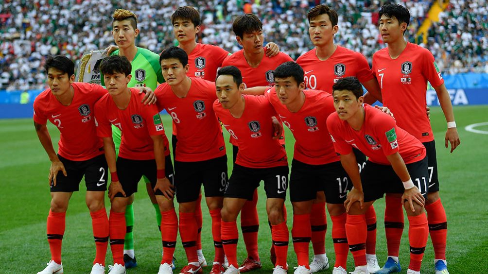 Once de Corea del Sur en el juego vs el Tri en Rusia 2018