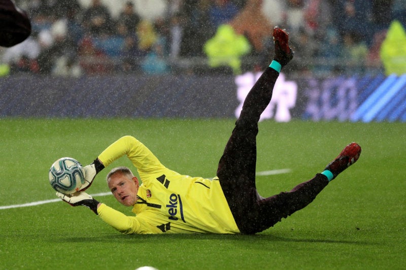 Ter Stegen en entrenamiento