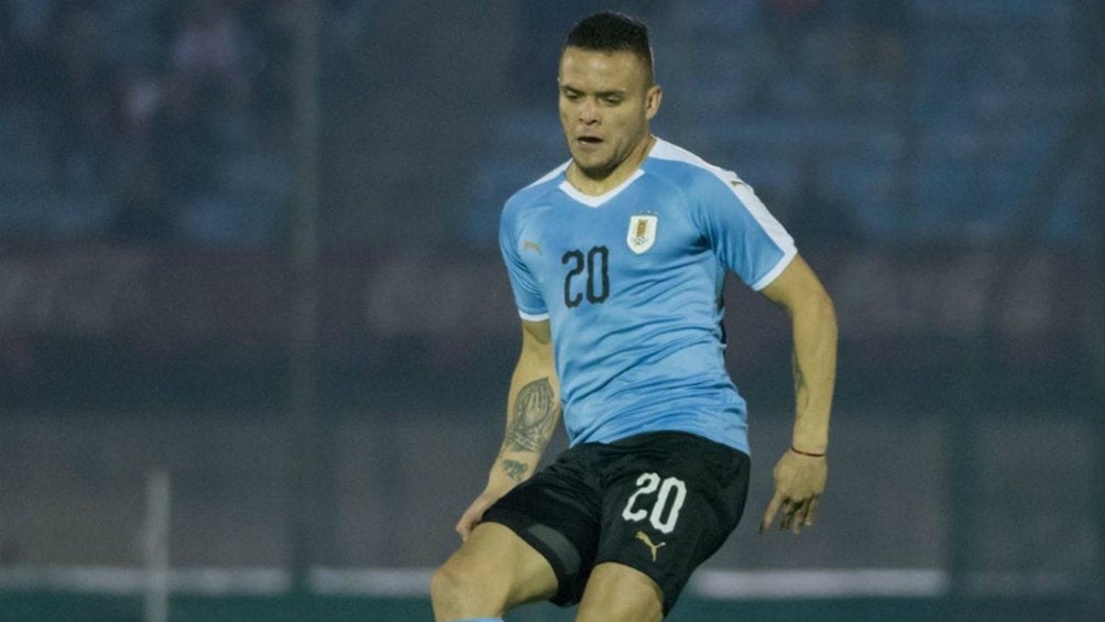 Cabecita Rodríguez con la selección de Uruguay