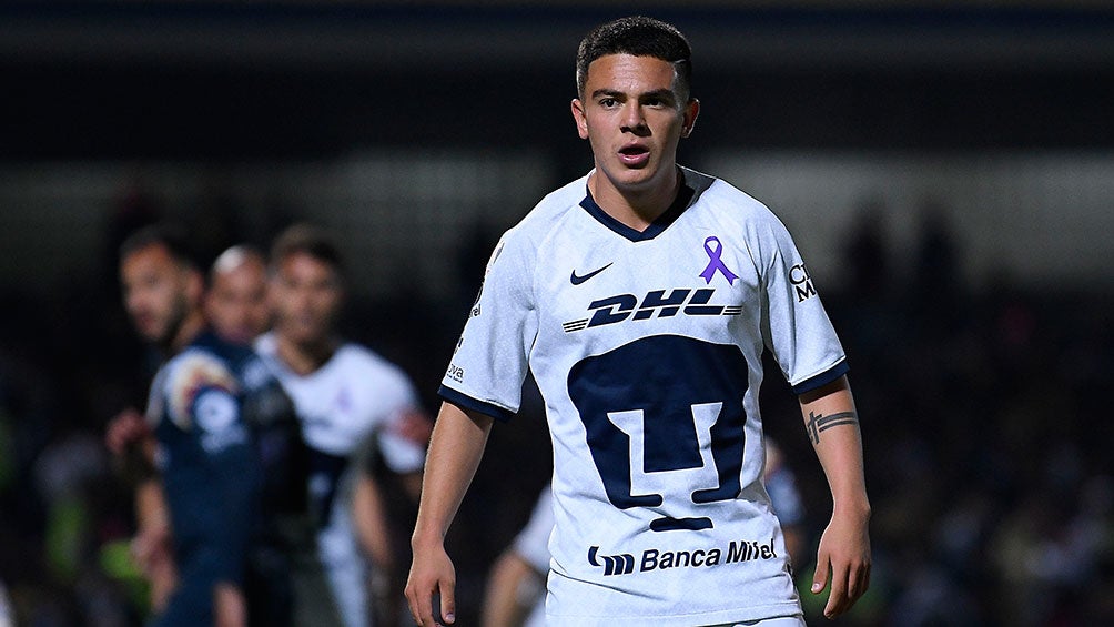 Marco García en el partido contra América