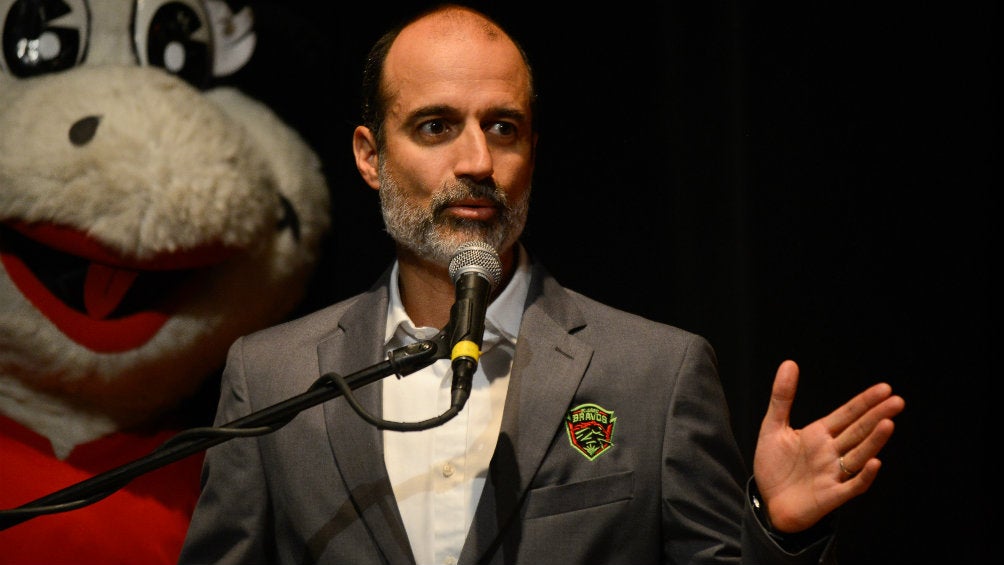 Guillermo Cantú durante su presentación con Juárez