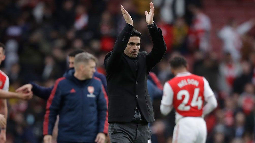 Mikel Arteta agradece a la afición en Inglaterra