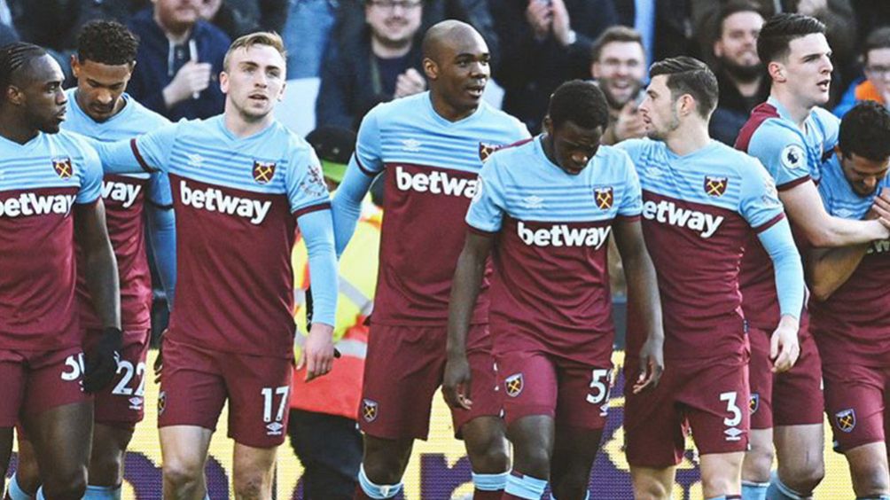 Elementos del West Ham en un partido