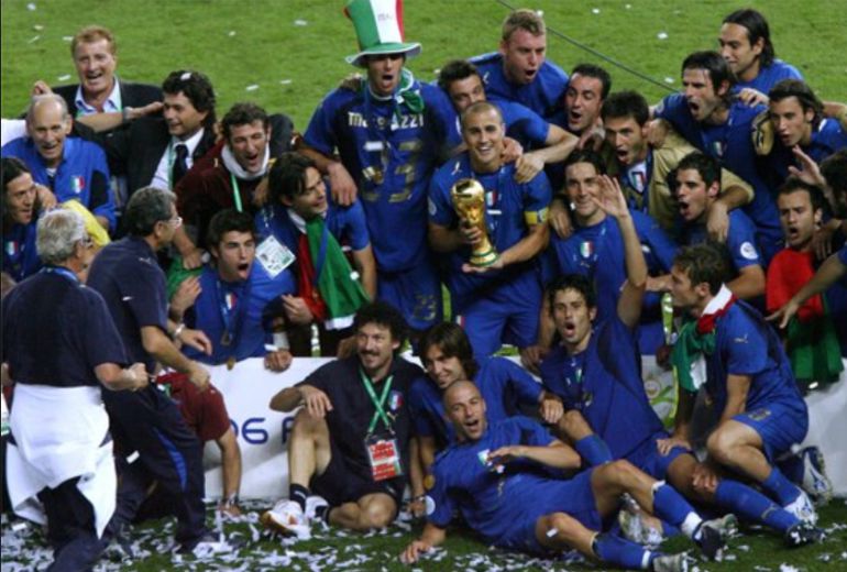 Italia festeja el Título de Campeón del Mundo