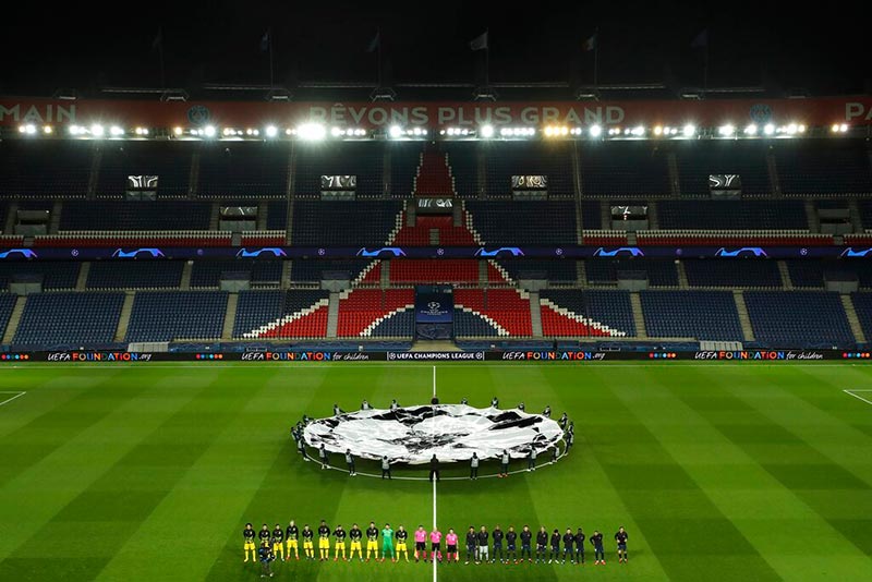 Acciones previas al PSG vs Borussia Dortmund de Champions