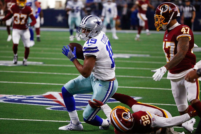 El WR en un partido con Dallas