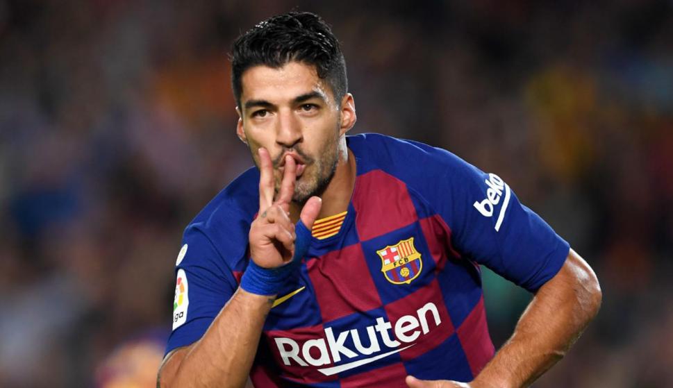 Suárez y su tradicional celebración con el conjunto catalán 