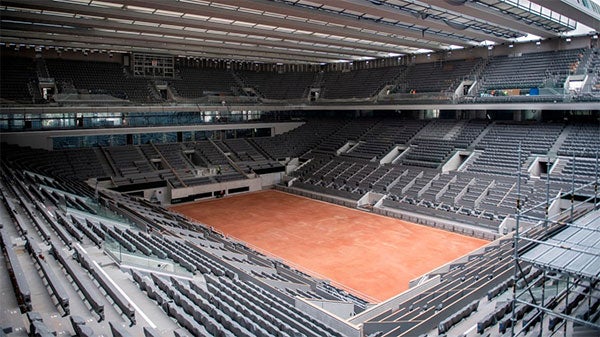 La cancha principal de Roland Garros 