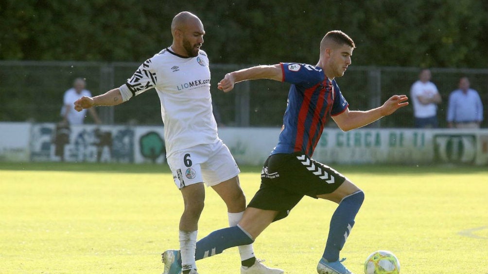 Jehu Chiapas en un partido del Salamanca