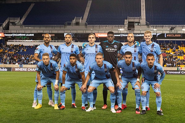 Los jugadores del equipo de MLS previo al partido vs Tigres