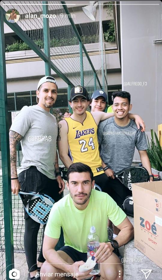 Alan Mozo, David Cabrera, Juan Pablo Vigón y Sebastián Saucedo en Instagram