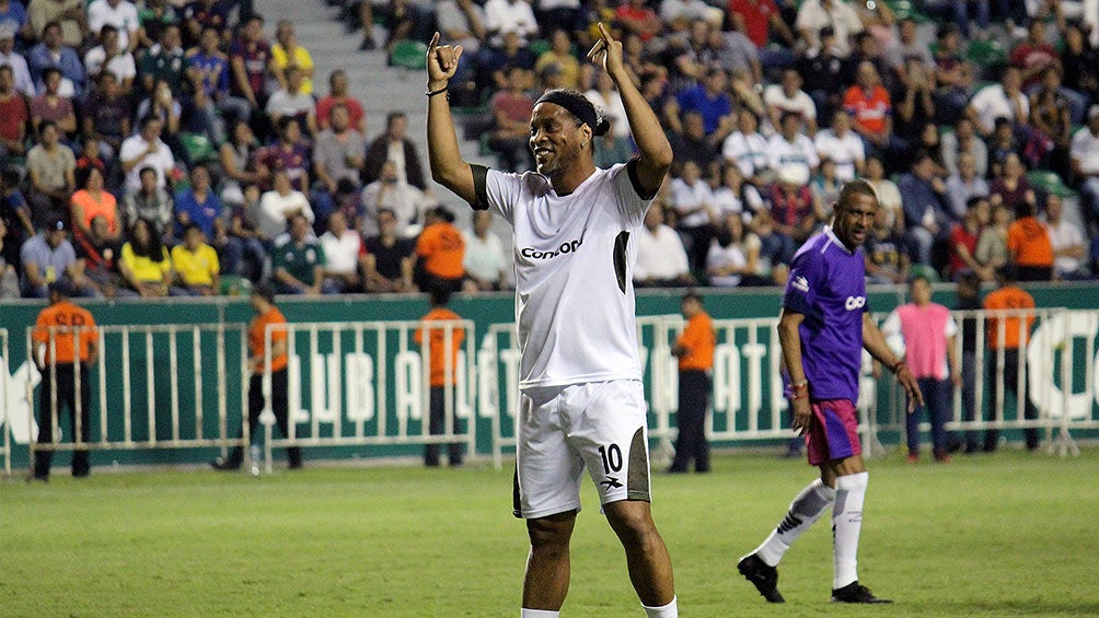 Ronaldinho, en un partido en Morelos