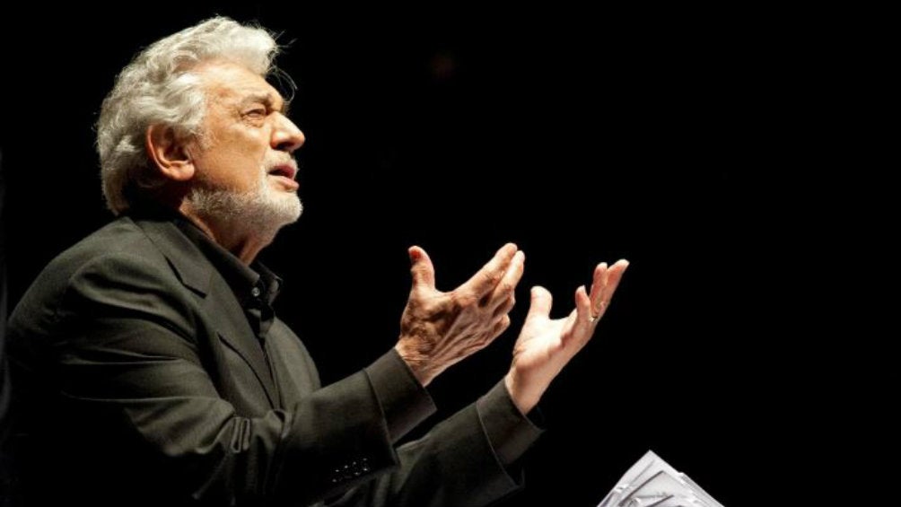 Plácido Domingo, durante un concierto