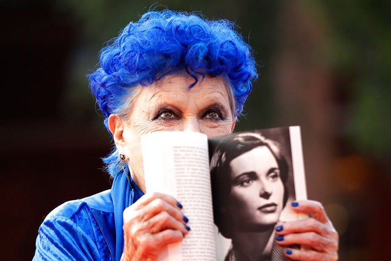 Lucía Bosé, actriz italiana, durante un evento