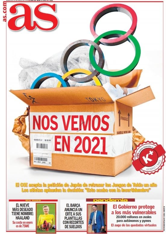 Portada del Diario AS