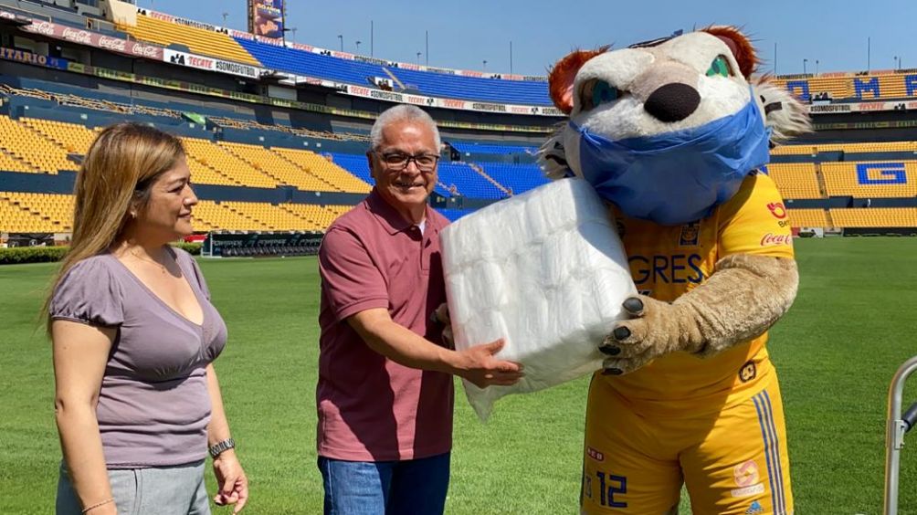 Tigres hizo donación de cubrebocas