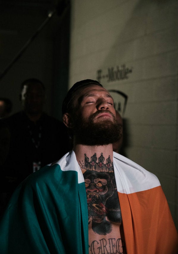 Conor McGregor previo a una pelea