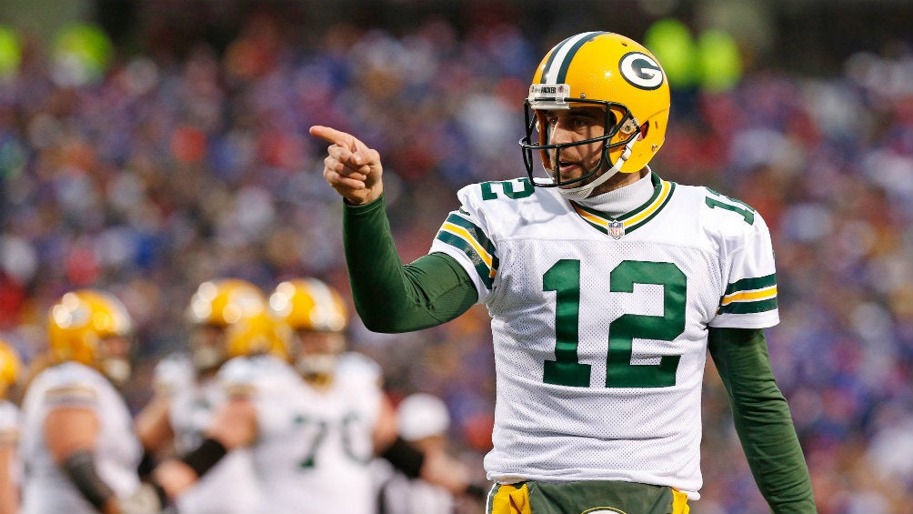 Rodgers en un partido con Green Bay