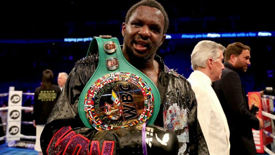 Dillian Whyte, tras superar un combate