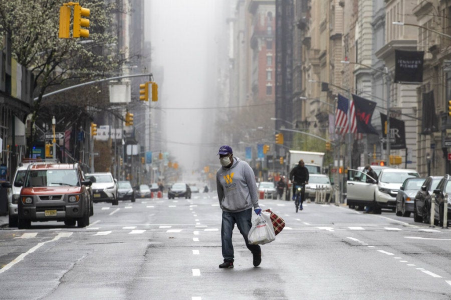 Las calles de Nueva York durante la cuarentena